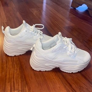 Chunky White Sneakers